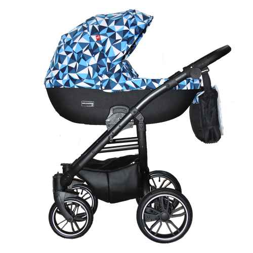 Комбинирана бебешка количка 3в1 Tutek GRANDER Play G6 PROTET, син/черен