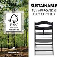 Дървено столче за хранене Hauck Alpha+, black-IPsWv.jpeg