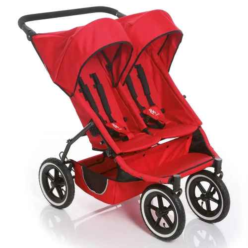 Бебешка количка за близнаци Phil & Teds Twin E3, Червена