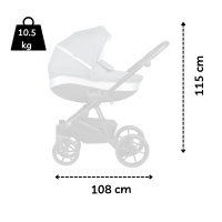 Бебешка комбинирана количка 3в1 Buba ZAZA 2, Warm Grey-Iwqmo.png