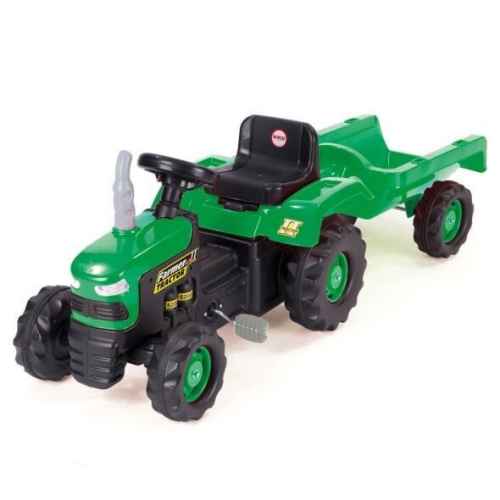 Трактор с ремарке DOLU, зелен