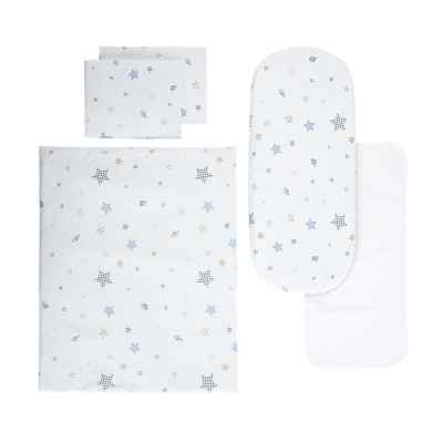 Сет за бебешка количка Lorelli с протектор, Bear with swing Синьо