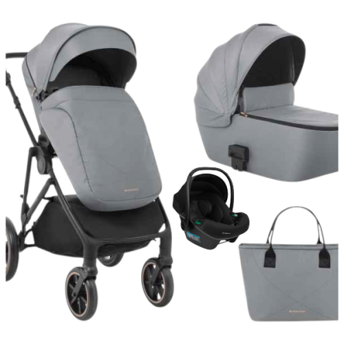 Комбинирана бебешка количка 3в1 Kikka Boo Thea, Grey 2024