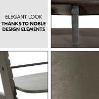 Дървено столче за хранене Hauck Alpha+, Charcoal-K6fPk.jpeg