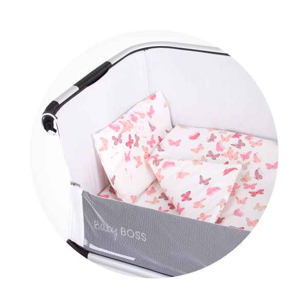 Комплект за мини кошара Chipolino, Бели пеперуди-KA879.jpeg