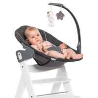 Шезлонг за столче за хранене 2в1 Hauck Alpha+ Bouncer, Deluxe melange grey-KNc8p.jpeg
