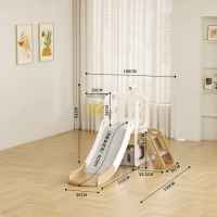 Детска пързалка с телескоп и баскетболен кош Feelkids, Кафява-KOKdl.jpeg