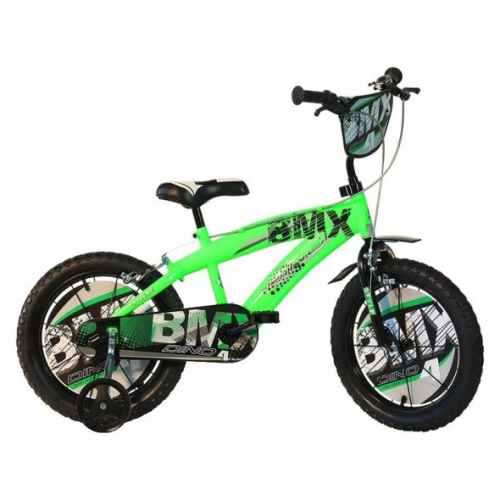 Детски велосипед Dino Bikes BMX 16“, зелен