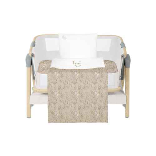 Бебешки спален комплект за мини-кошара Kikka Boo, 5 части Secret Garden Beige