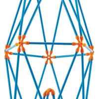 Бамбуков конструктор Hape Flexistix, Комплект кули, 132 части-M4GQG.jpeg