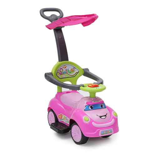 Детска кола за бутане Moni Smile, розова