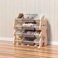 Детски органайзер Feelkids, Розово мече за играчки на 4 нива и 12 подвижни кутии-MmXa5.jpeg