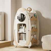 Детска библиотека с въртящ се дизайн Feelkids, кафява-NFw3p.jpeg