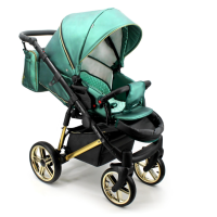 Бебешка количка 3в1 Adbor Avenue 3D eco, зелена кожа/черен-O65Fc.png
