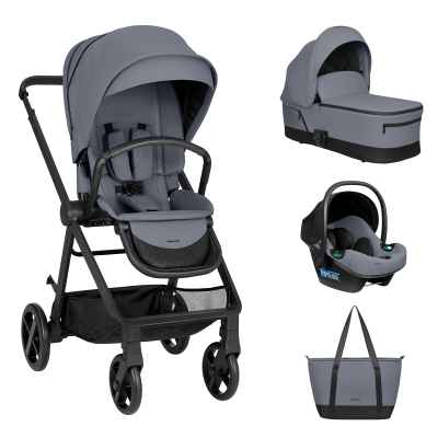 Комбинирана бебешка количка 3в1 Kikka Boo Mia, Grey 2026
