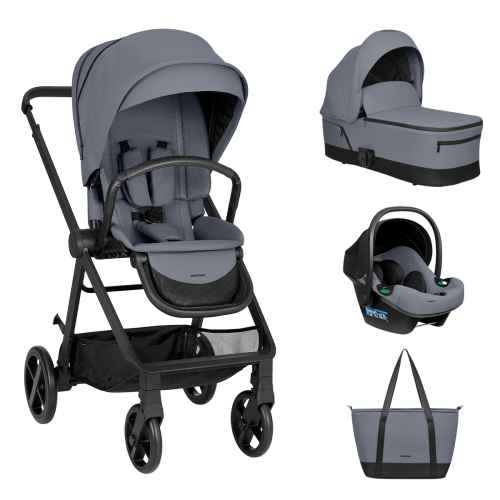 Комбинирана бебешка количка 3в1 Kikka Boo Mia, Grey 2026