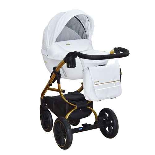 Комбинирана бебешка количка Tutek GRANDER Play 3в1, WHITE GOLD ECO