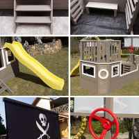 Дървена катерушка, пиратски Кораб с пързалка и пясъчник Ginger Home-PEvST.jpeg