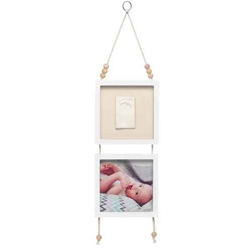 Декоративна бяла рамка за закачане за отпечатък и снимка Baby Art Hanging Frame Essentials