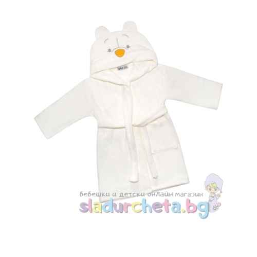 Детски халат Sunny Kids, екрю