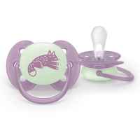 2 бр. залъгалки Philips Avent Ultra Soft NightTime 6-18м, пастелни момиче-Pypha.jpeg