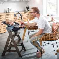 Шезлонг за столче за хранене 2в1 Hauck Alpha+ Bouncer, Deluxe melange grey-Q2gyH.jpeg