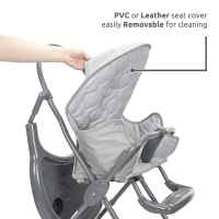 Столче за хранене Lorelli BONBON, Grey leather-Qa1Xq.jpeg