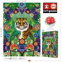 Пъзел Educa, Бенгалски тигър, 500 части-Rjt1m.jpeg