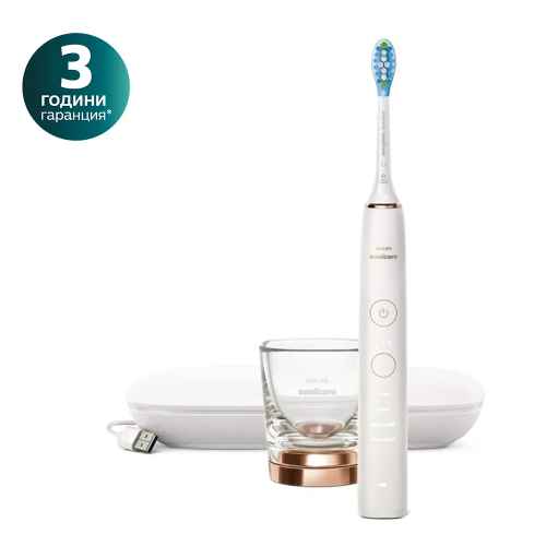 Електрическа звукочестотна четка за зъби Philips Sonicare Diamond Clean Series 9000, rose gold