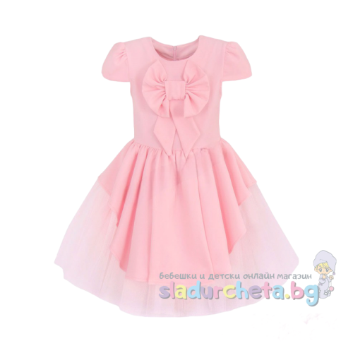 Детска рокля Виктория, розова