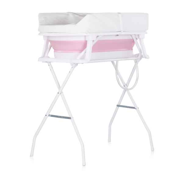 Бебешка вана със стойка и подложка Chipolino Соната, розова-STHqn.jpeg