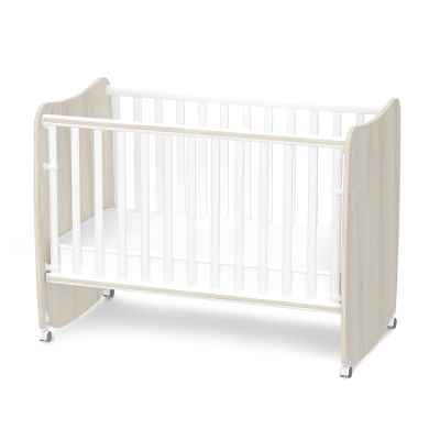 Бебешко легло Lorelli Stars 60x120 см, Бяло+Светъл дъб