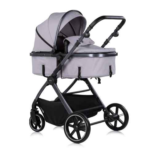 Комбинирана бебешка количка 3в1 Chipolino Pearl, платина