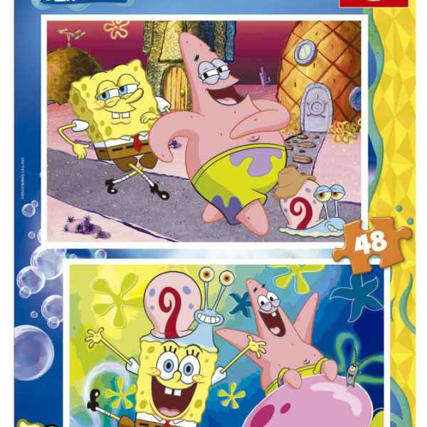 Пъзел Educa, Sponge Bob 2в1, 2 х 48 части-SthiR.jpeg