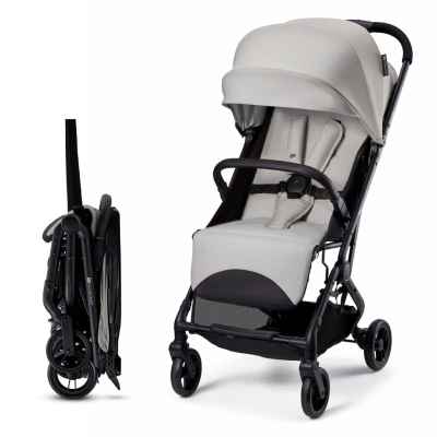 Лятна бебешка количка KinderKraft Indy 3, Urban gray