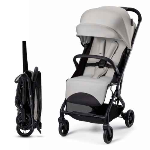 Лятна бебешка количка KinderKraft Indy 3, Urban gray
