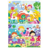 Пъзел Educa, Фентъзи приятели 2 в 1, 2 х 48 части-TVtco.jpeg