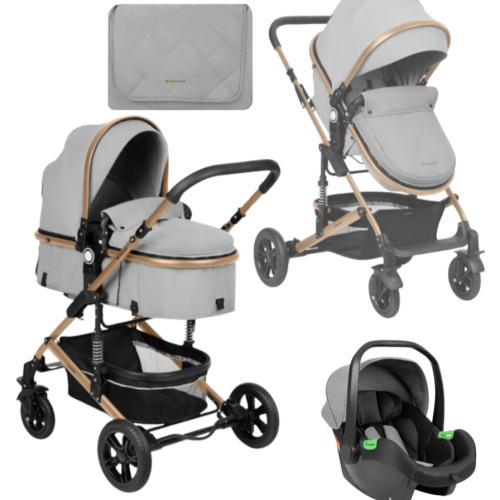 Комбинирана бебешка количка 3в1 Kikka Boo Amaia, Light Grey 2024