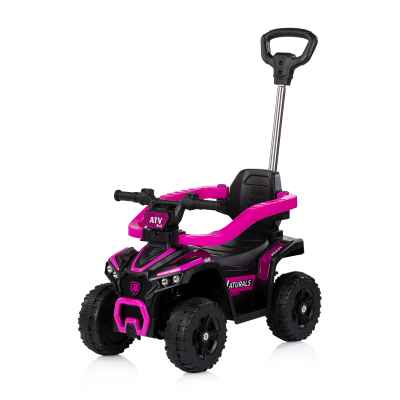 Количка за яздене с дръжка Chipolino ATV, розова
