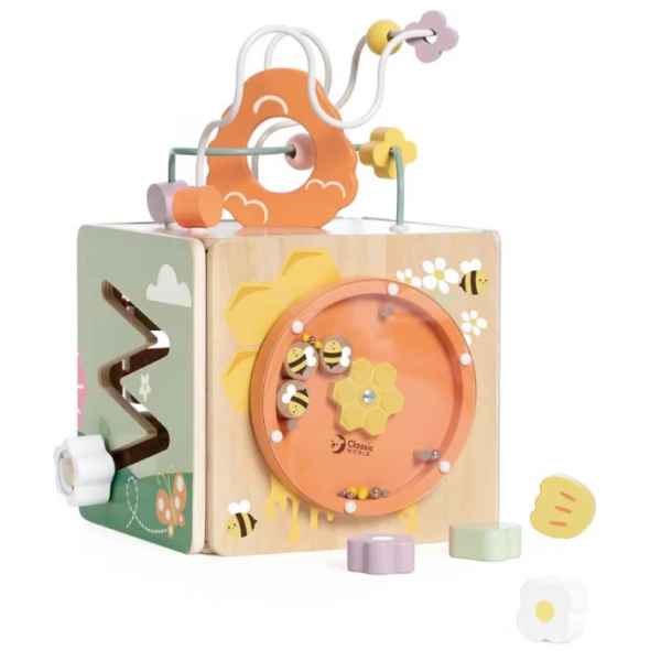 Дървен сензорен куб  5 в 1 Classic World, Пчелен кошер-UHNVq.jpeg