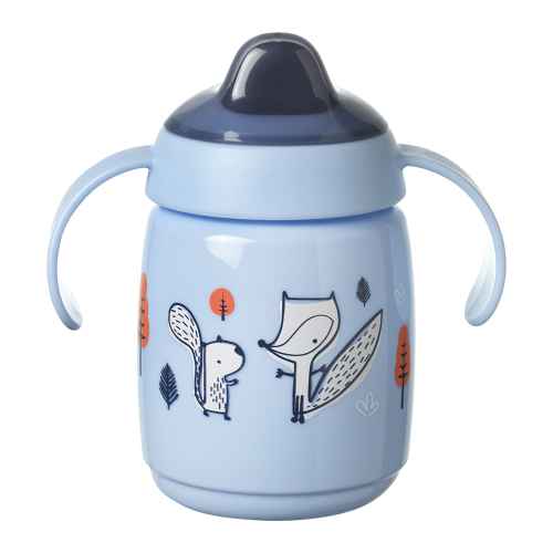 Неразливаща се чаша Tommee Tippee SuperStar, Bacshield, с дръжки, 300 мл, 6м+, синя