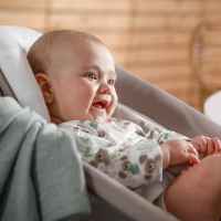 Шезлонг за столче за хранене 2в1 Hauck Alpha+ Bouncer, Deluxe sand-UYd4F.jpeg