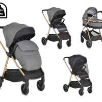 Комбинирана бебешка количка 2в1 Cangaroo Hydra, сива-UcyGG.jpeg