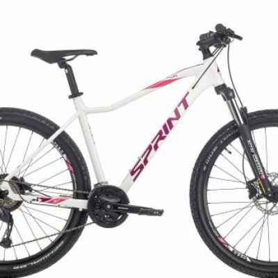 Велосипед Sprint Maverick Pro Lady 27.5 V2, бяло с розово и лила