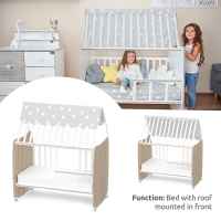 Бебешко легло Lorelli Stars 60x120 см, Бяло+Кехлибар-Uluhz.jpeg