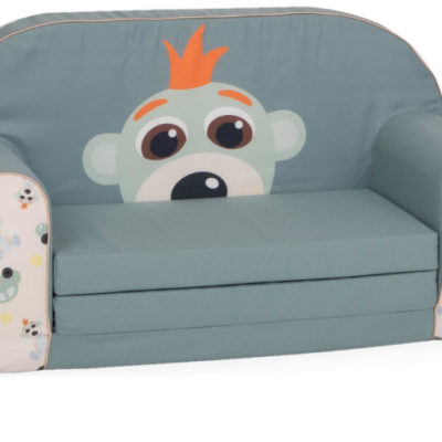 Детски двоен диван Delta Trade, Маймунка сив
