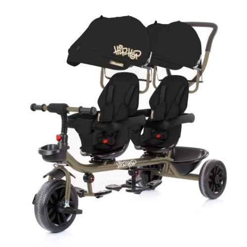 Триколка за близнаци Chipolino Хип Хоп, черна