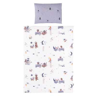 Спално бельо Chipolino, 3 части, Мечо космонавт