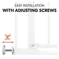 Предпазна преграда за бебе Hauck Clear Step 2 + удължител 9 см, White-VY3d7.jpeg