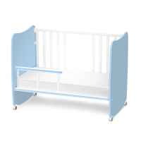 Бебешко легло Lorelli Stars 60x120 см, Бяло+Baby blue-VyT07.jpeg